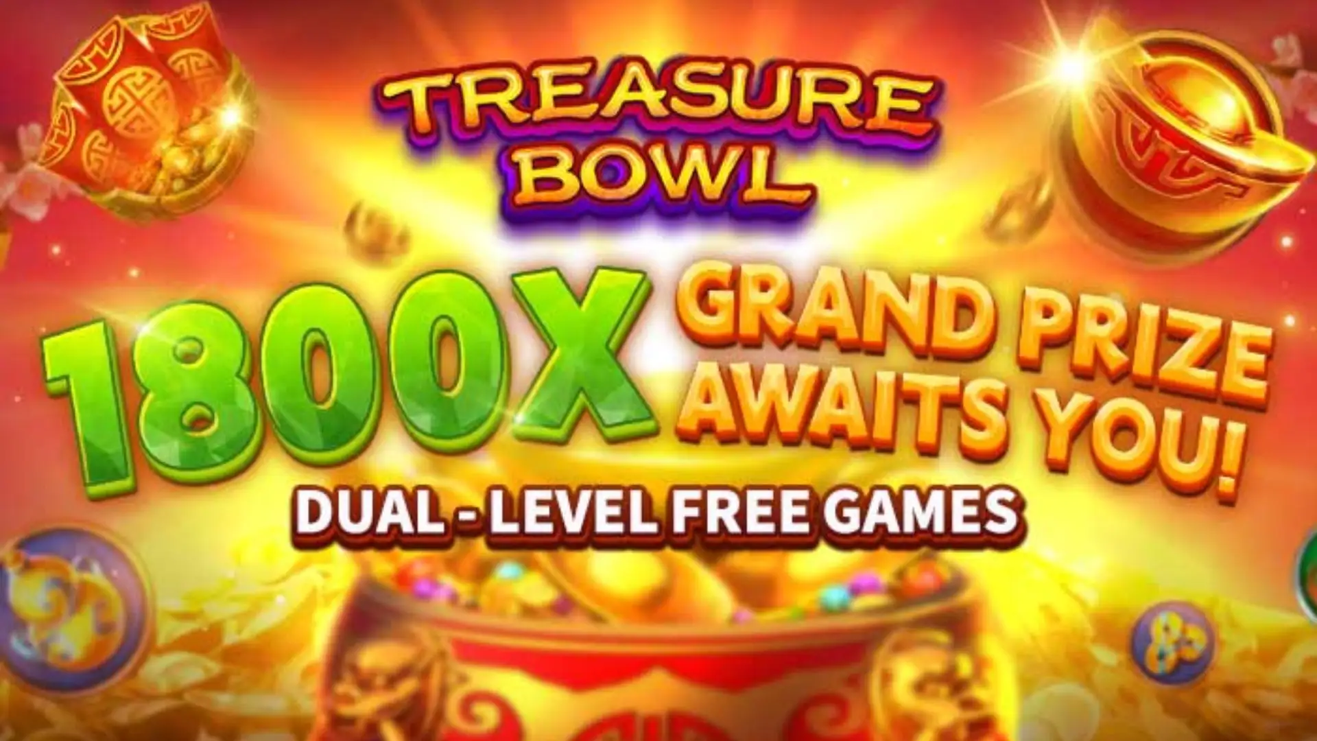 Multiplicadores Treasure Bowl 234vip - 7777x Máximo com Tigela Dourada